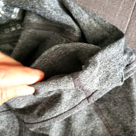 REFLEX Leggings Mid Rise Grey Sheer Detail - Picture 7 of 8